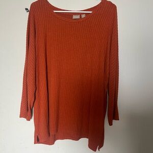 Chicos size 3 super soft ribbed top